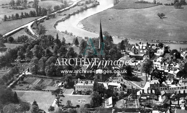 Ross on Wye, aerial view B