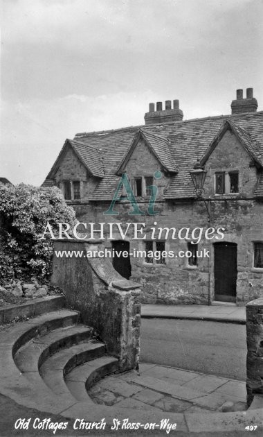 Ross on Wye, Cottages, Church Street c1938