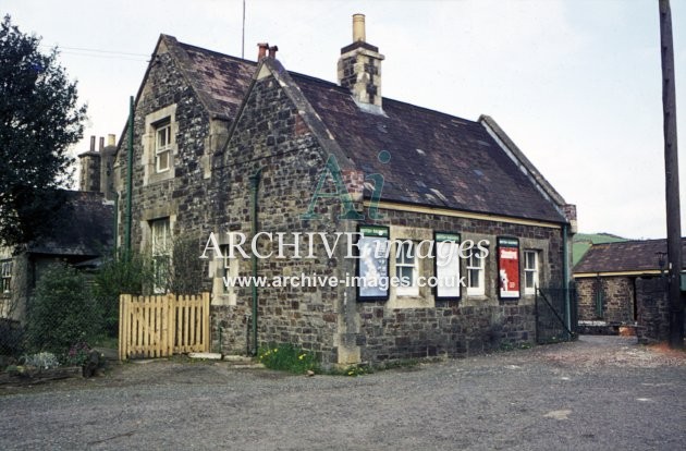 Umberleigh Railway Station entrance c1973 1973.