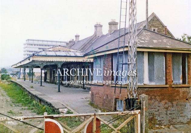 Barnstaple Town Station & Signal Box c1978