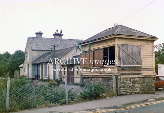 Braunton Station & Signal Box c1978