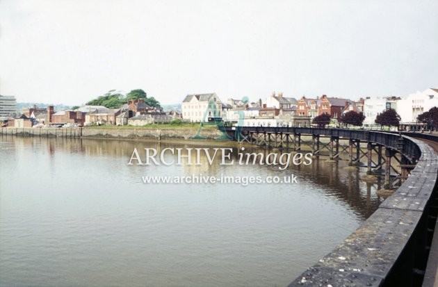 Barnstaple, River Taw Viaduct 1975