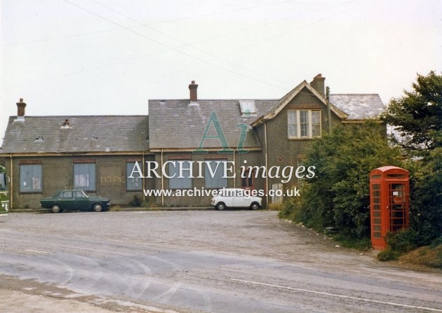 Mortehoe Station forecourt c1978