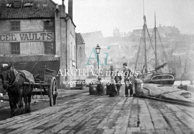 Whitby Harbour c1889