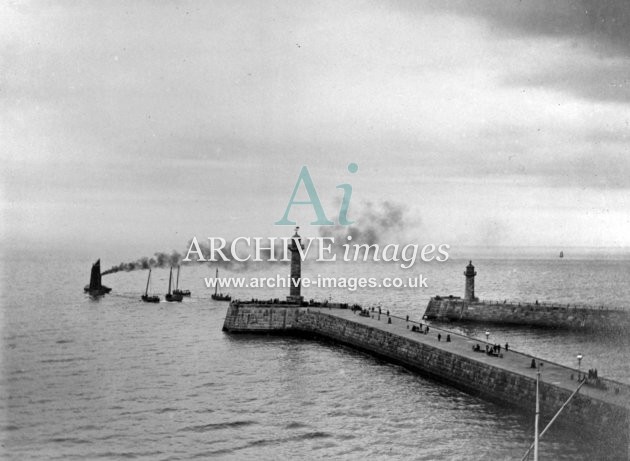 Whitby Harbour c1889