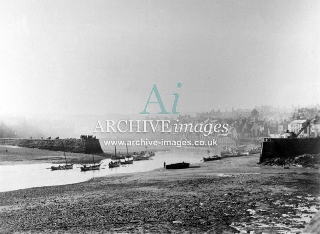 Whitby Harbour c1889