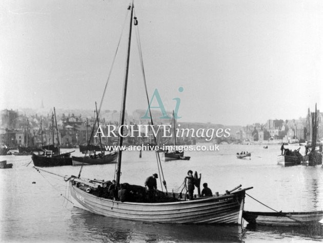 Whitby Harbour c1889