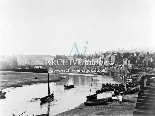 Whitby Harbour c1889