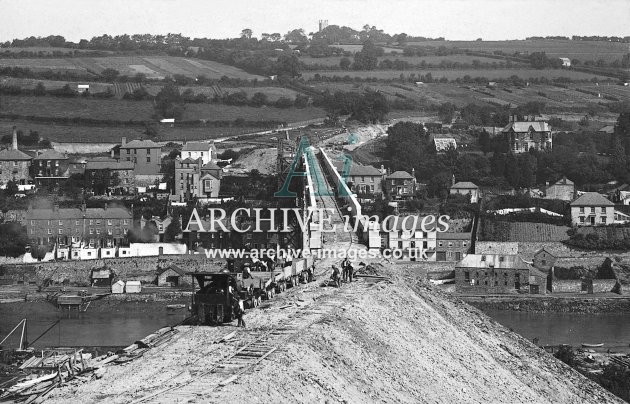 Calstock Viaduct Construction