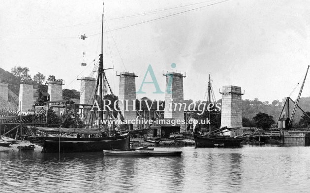 Calstock Viaduct Construction