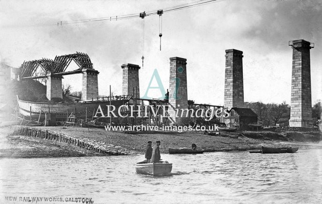 Calstock Viaduct Construction