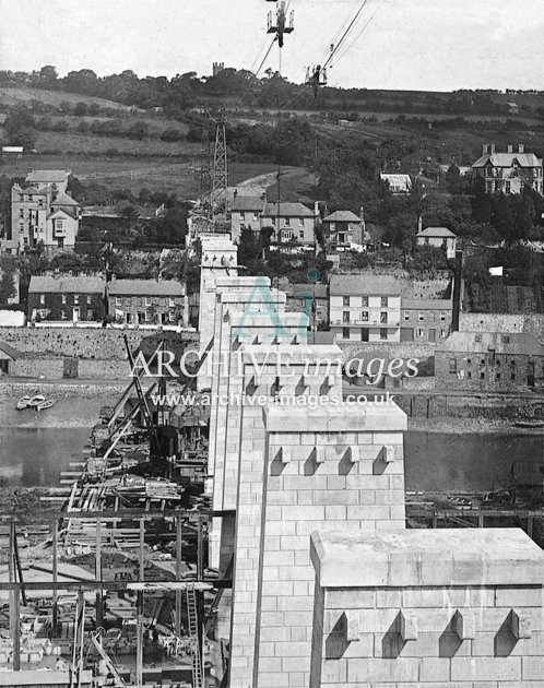 Calstock Viaduct Construction