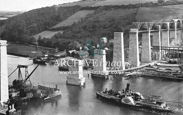 Calstock Viaduct Construction