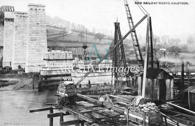 Calstock Viaduct Construction