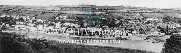 Calstock & River Tamar Panorama c1903