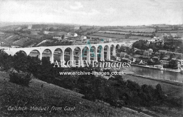 Calstock Viaduct from east c1910