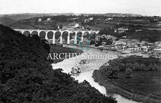 Calstock Viaduct Construction 1907