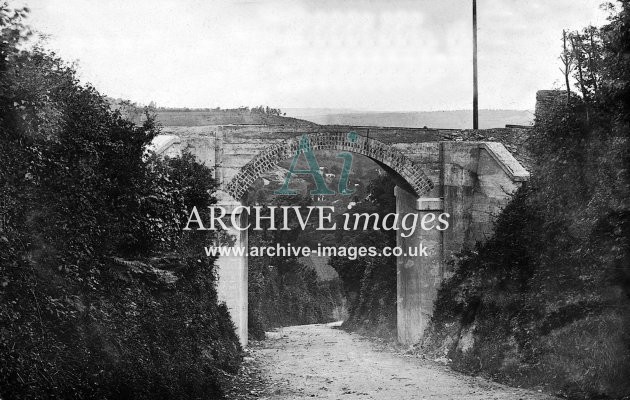 Calstock, PDSWJR Road Overbridge Construction c1905