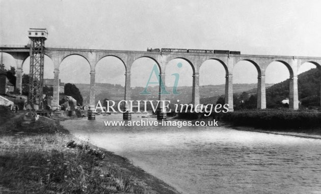 Calstock Viaduct & Train c1930