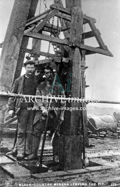 Black Country Miners, pit cage