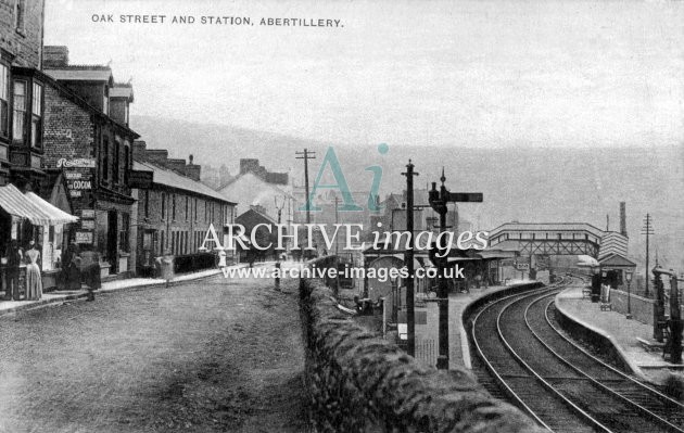 Abertillery Railway Station & Oak St