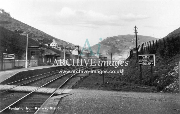 Pont y Rhyll Railway Station