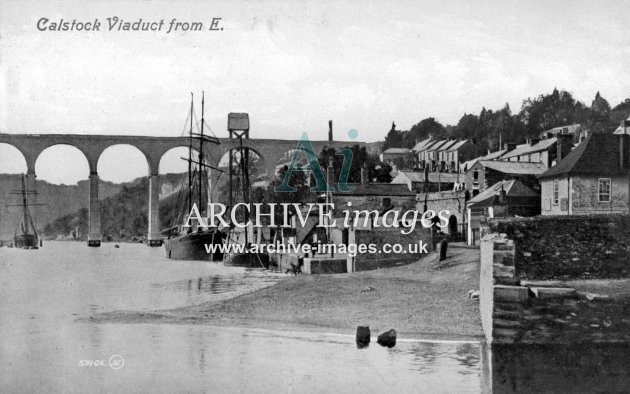 Calstock Viaduct & Steamer Quay c1910