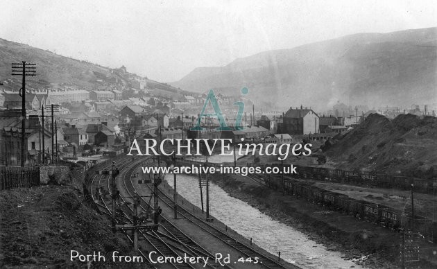 Porth from Cemetery Rd, Insoles PO Wagons