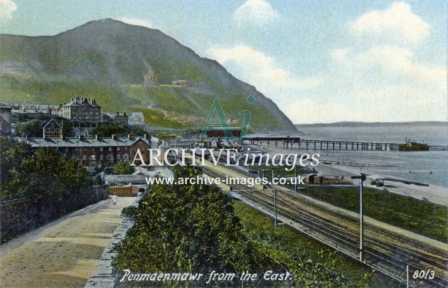 Penmaenmawr Railway Station, colour