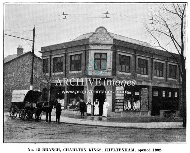 Cheltenham, Charlton Kings, Glos Co-op No 15 Branch c1910