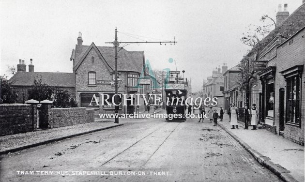 Stapenhill Tram Terminus Burton-on-Trent c1910