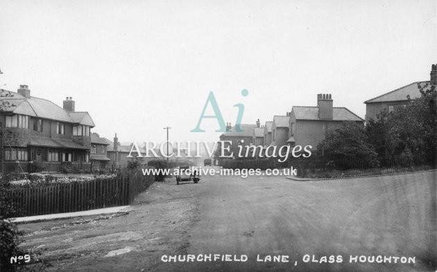 Glasshoughton Churchfield Lane c1925