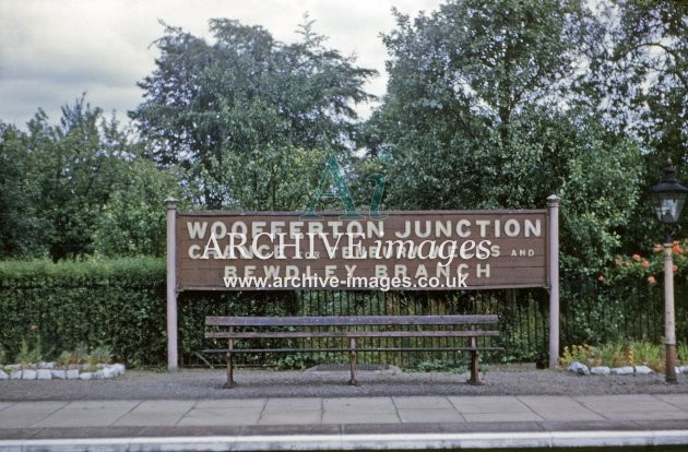 Woofferton Station Nameboard 1961