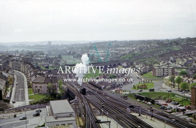 Plymouth Railway Station from the DEO Tower 1963