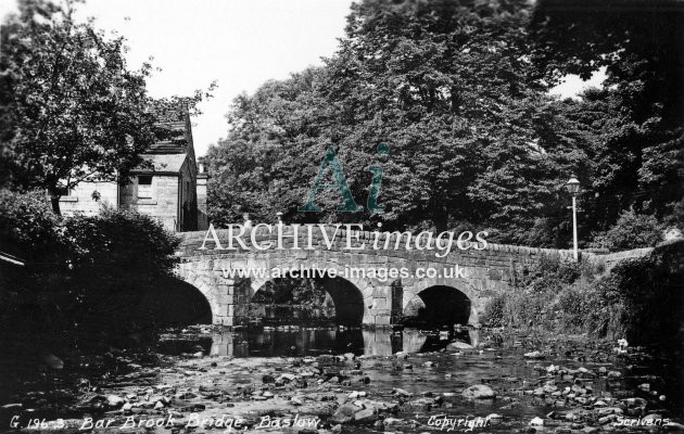 Baslow, Bar Brook Bridge c1925