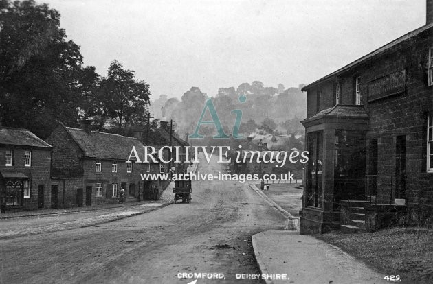 Cromford, main street c1910