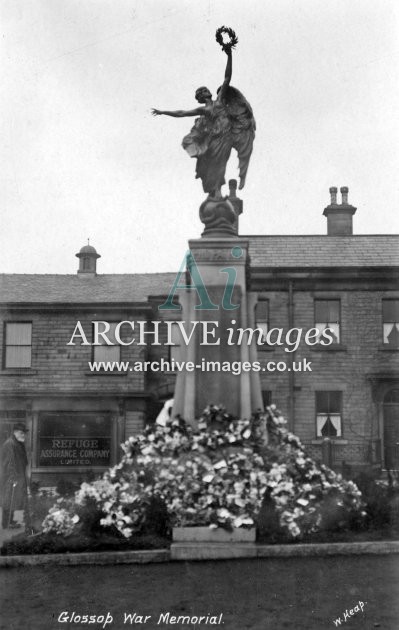 Glossop war memorial c1925