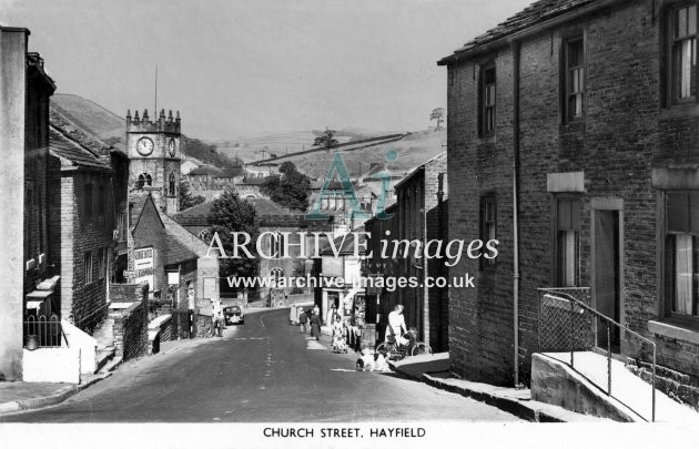 Hayfield, Church St c1955