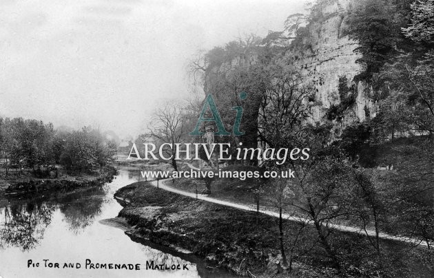 Matlock, Pic Tor & Promenade c1905