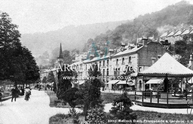 Matlock, Promenade & Gardens c1900