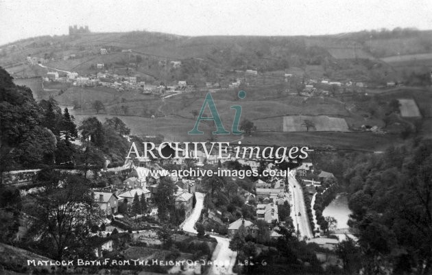 Matlock Bath from the Heights of Jacob c1925