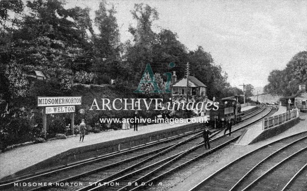 Midsomer Norton & Welton station S&DJR c1905