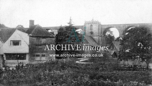 Pensford village & GWR c1905viaduct