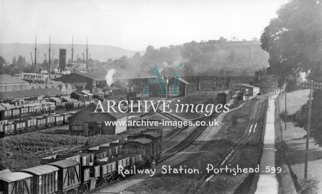 Portishead station GWR c1910