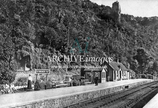 Symonds Yat station, Up platform c1908