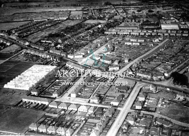 Hertfordshire Broxbourne Rye Park 2 from the air 1935 CMc