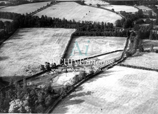 Hertfordshire Broxbourne country house from the air 1935 CMc