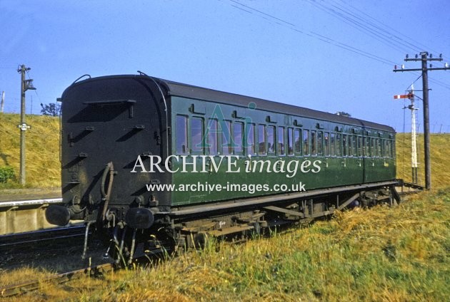 Seaton Station, Old Carriage c1962