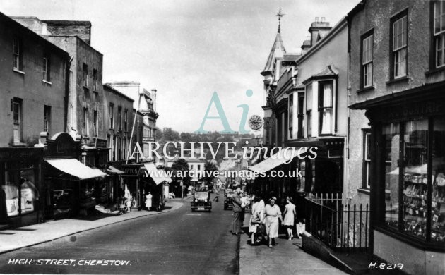 Monmouthshire Chepstow High Street c1935 CMc