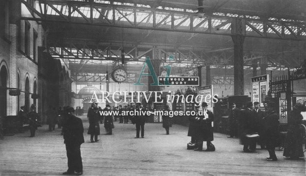 Manchester Victoria Station (Interior) c1910